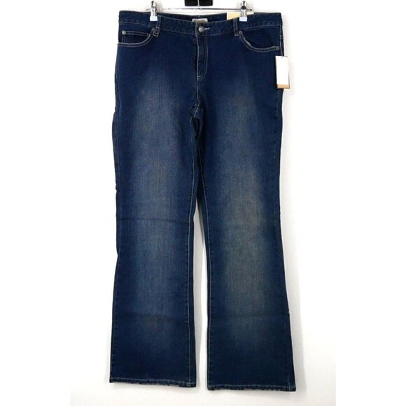 NWT Vintage Michael Kors Jeweled Flare Jeans Blue 14 - Picture 1 of 5